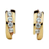 Wholesale 925 Sterling Silver Geometric Earrings Set With Diamonds 18K Gold Plated