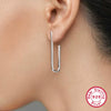 Wholesale 925 Sterling Silver Geometric Earrings With Electroplating