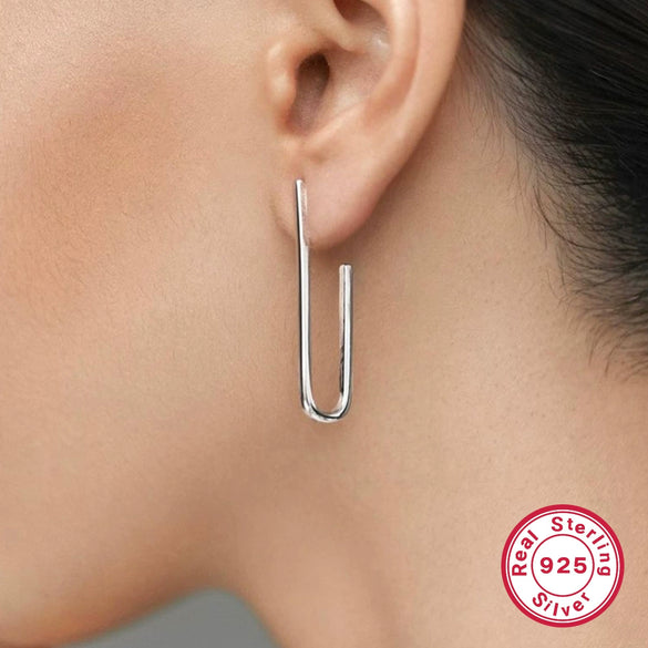 Wholesale 925 Sterling Silver Geometric Earrings With Electroplating