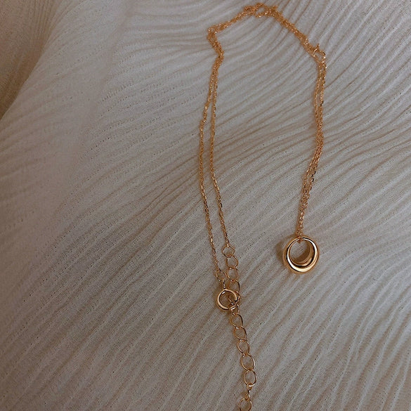 Wholesale 925 Sterling Silver Geometric Electroplated Ochain Necklace For Women