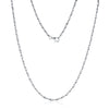 Wholesale 925 Sterling Silver Geometric Flash Bead Chain Necklace Unisex Electroplated