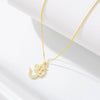 Wholesale 925 Sterling Silver Geometric Hollow Aum Symbol Pendant Necklace For Women