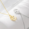 Wholesale 925 Sterling Silver Geometric Hollow Aum Symbol Pendant Necklace For Women
