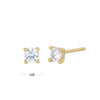 Wholesale 925 Sterling Silver Geometric Inlaid Zircon Simple Women's Earrings