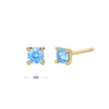 Wholesale 925 Sterling Silver Geometric Inlaid Zircon Simple Women's Earrings