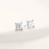 Wholesale 925 Sterling Silver Geometric Inlaid Zircon Simple Women's Earrings