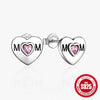 Wholesale 925 Sterling Silver Geometric Letter Stud Earrings For Women With Electroplating Retro Style