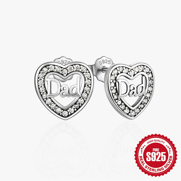 Wholesale 925 Sterling Silver Geometric Letter Stud Earrings For Women With Electroplating Retro Style
