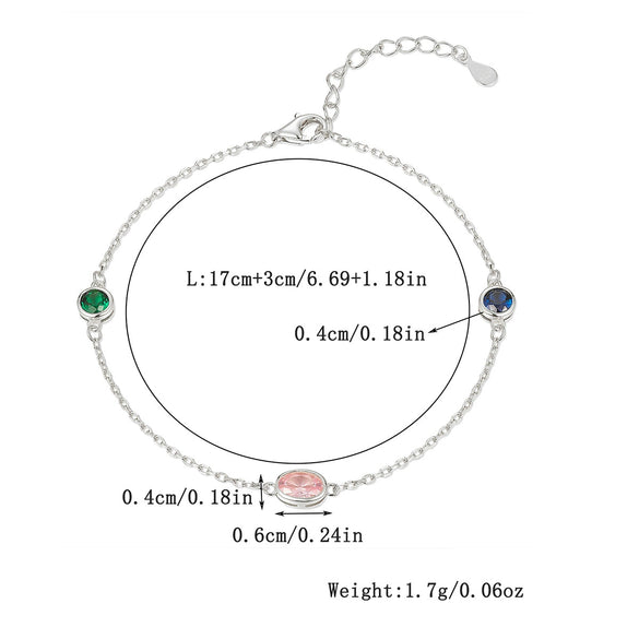 Wholesale 925 Sterling Silver Geometric Light Luxury Retro Elegant Bracelet With Zircon And Diamond Design For Women