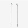 Wholesale 925 Sterling Silver Geometric Long Tassel Chain Zircon Earrings For Women