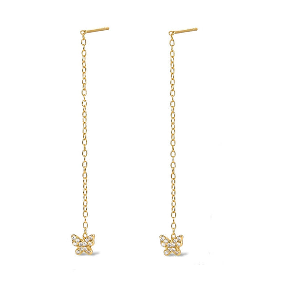 Wholesale 925 Sterling Silver Geometric Long Tassel Ear Wire Jewelry Simple And Versatile