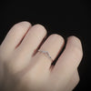 Wholesale 925 Sterling Silver Geometric Minimalist Fashion Women's Ring Electroplated