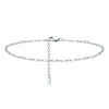 Wholesale 925 Sterling Silver Geometric Minimalist Paper Clip Chain Necklace Electroplated Unisex