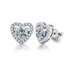 Wholesale 925 Sterling Silver Geometric Moissanite Earrings For Women Simple Elegant Electroplated