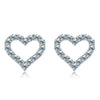 Wholesale 925 Sterling Silver Geometric Moissanite Earrings For Women Simple Elegant Electroplated
