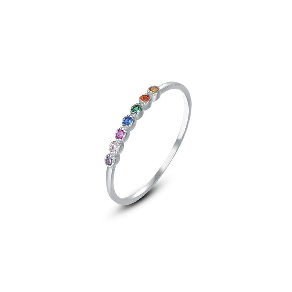 Wholesale 925 Sterling Silver Geometric Niche Retro Light Luxury Women's Ring With Electroplating