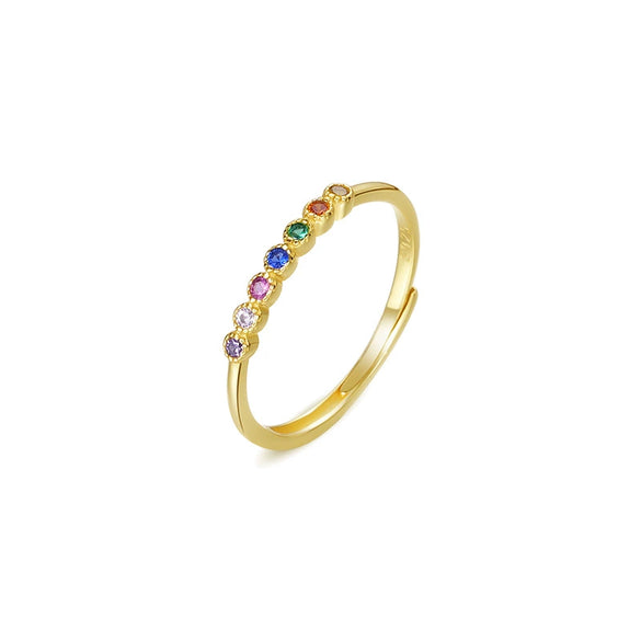 Wholesale 925 Sterling Silver Geometric Niche Retro Light Luxury Women's Ring With Electroplating
