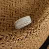 Wholesale 925 Sterling Silver Geometric Opening Ring For Women With Electroplating Treatment