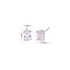 Wholesale 925 Sterling Silver Geometric Oval Inlaid Zircon Earrings For Women