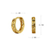 Wholesale Sterling Silver 925 Geometric Palindromic Hoop Earrings With Electroplating Treatment
