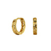 Wholesale Sterling Silver 925 Geometric Palindromic Hoop Earrings With Electroplating Treatment