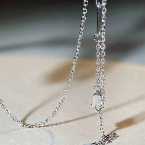 Wholesale 925 Sterling Silver Geometric Pendant Necklace With K Gold Craft And Platinum Plated And Diamond Inlaid For Women