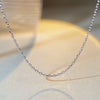 Wholesale 925 Sterling Silver Geometric Pendant Necklace With Square Shape For Women