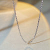 Wholesale 925 Sterling Silver Geometric Pendant Necklace With Square Shape For Women