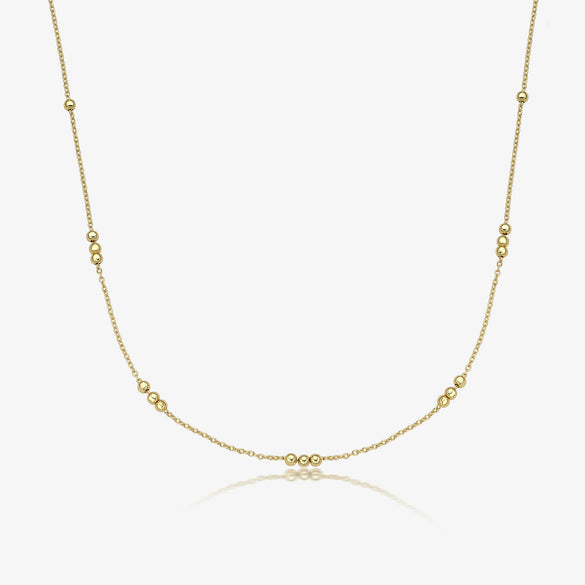 Wholesale Sterling Silver Geometric Plain Chain Necklace For Women