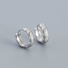 Wholesale 925 Sterling Silver Geometric Retro Light Luxury Earrings With Electroplating And Diamond Studded Ear Buckle