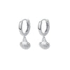 Wholesale 925 Sterling Silver Geometric Retro Metal Shell Earrings For Women With Electroplating