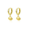 Wholesale 925 Sterling Silver Geometric Retro Metal Shell Earrings For Women With Electroplating