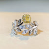 Wholesale 925 Sterling Silver Geometric Ring With Adjustable Opening Electroplated And Plant Flowers Style