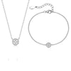 Wholesale 925 Sterling Silver Geometric Round Bracelet For Women With Seiko Craftsmanship And Zircon Inlay
