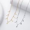 Wholesale 925 Sterling Silver Geometric Sequins Ochain Clavicle Necklace For Women Electroplated Small Fresh Style