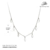 Wholesale 925 Sterling Silver Geometric Sequins Ochain Clavicle Necklace For Women Electroplated Small Fresh Style