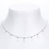 Wholesale 925 Sterling Silver Geometric Sequins Ochain Clavicle Necklace For Women Electroplated Small Fresh Style
