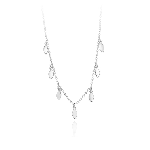 Wholesale 925 Sterling Silver Geometric Sequins Ochain Clavicle Necklace For Women Electroplated Small Fresh Style