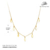 Wholesale 925 Sterling Silver Geometric Sequins Ochain Clavicle Necklace For Women Electroplated Small Fresh Style