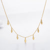 Wholesale 925 Sterling Silver Geometric Sequins Ochain Clavicle Necklace For Women Electroplated Small Fresh Style