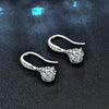 Wholesale 925 Sterling Silver Geometric Simple Women's Earrings With Moissanite Earhook