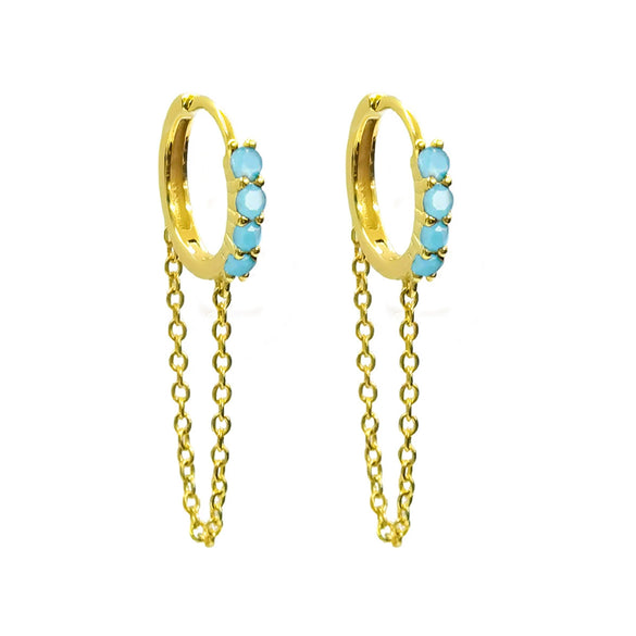 Wholesale 925 Sterling Silver Geometric Style Earrings With Zircon And Diamond Design