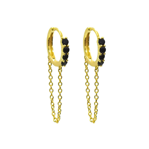 Wholesale 925 Sterling Silver Geometric Style Earrings With Zircon And Diamond Design