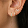Wholesale 925 Sterling Silver Geometric Style Earrings With Zircon And Diamond Design