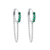 Wholesale 925 Sterling Silver Geometric Style Earrings With Zircon And Diamond Design