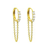Wholesale 925 Sterling Silver Geometric Style Earrings With Zircon And Diamond Design