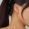 Wholesale 925 Sterling Silver Geometric Tassel Flower Zircon Ear Hook Earrings For Women