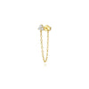Wholesale 925 Sterling Silver Geometric Tassel Flower Zircon Ear Hook Earrings For Women