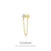 Wholesale 925 Sterling Silver Geometric Tassel Flower Zircon Ear Hook Earrings For Women