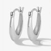 Wholesale 925 Sterling Silver Geometric U Shaped Earrings For Women Electroplated